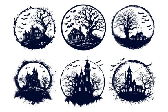 Halloween Stickers Collection Design Assets
