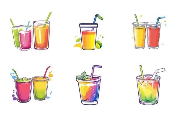 Mastering Visual Storytelling with Cocktail Illustration Sets