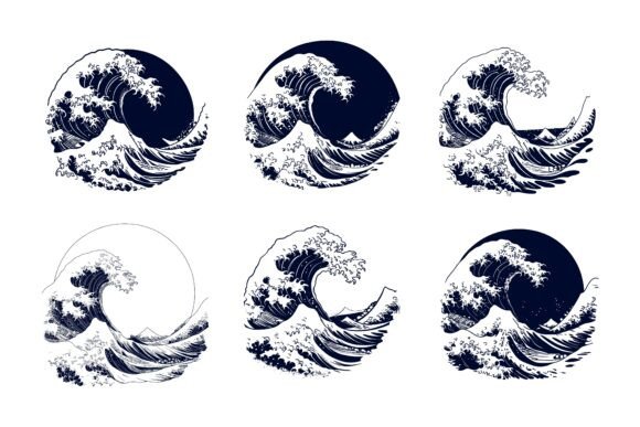 Set of Sea Wave: Versatile Vector Ocean Illustrations