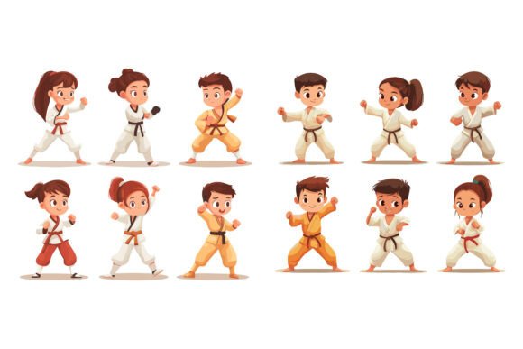 The Creative Versatility of Kid Boy and Girl Illustrations in Modern AI EPS Collections