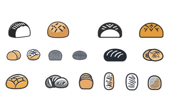 Understanding the Value of a Set of Various Types of Bread Illustrations for Your Design Projects