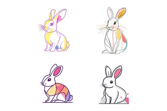 Unlocking Creative Versatility with the Rabbit Hello Welcome AI EPS Illustration Set